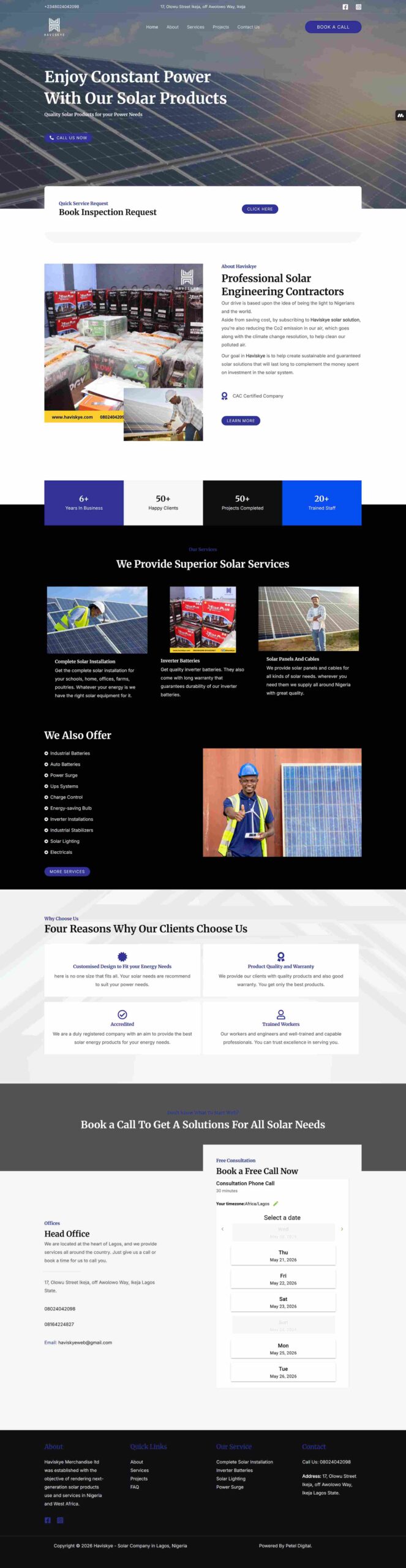 Haviskye website