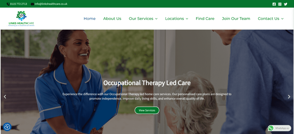 Case Study: Website Redesign & Local SEO for Links HealthCare